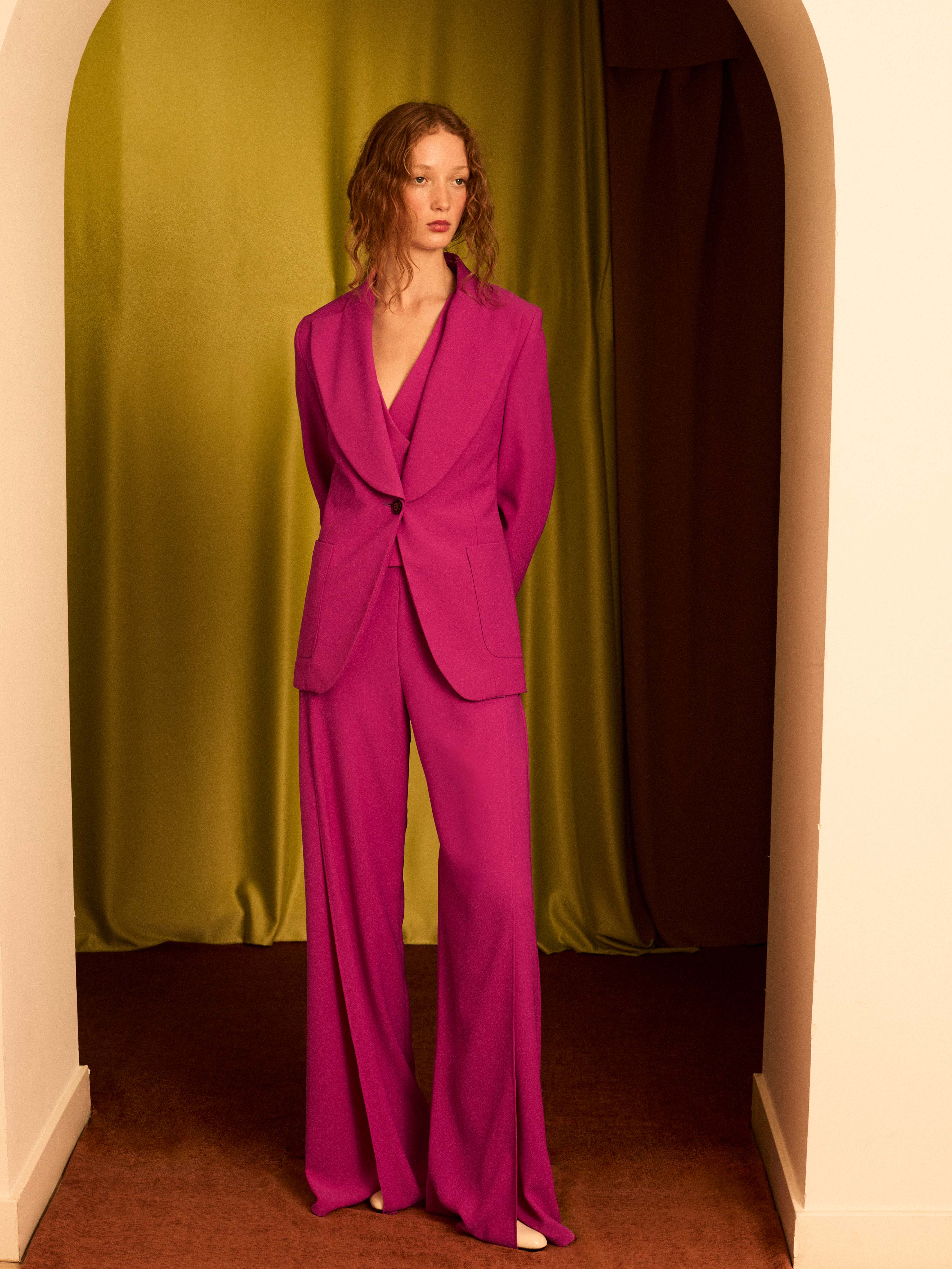 Blazer crep buganvilla