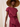 Plum poplin short sleeve dress