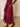 Plum poplin short sleeve dress