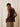 Chocolate lurex halter top
