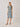 Blue guipure skirt