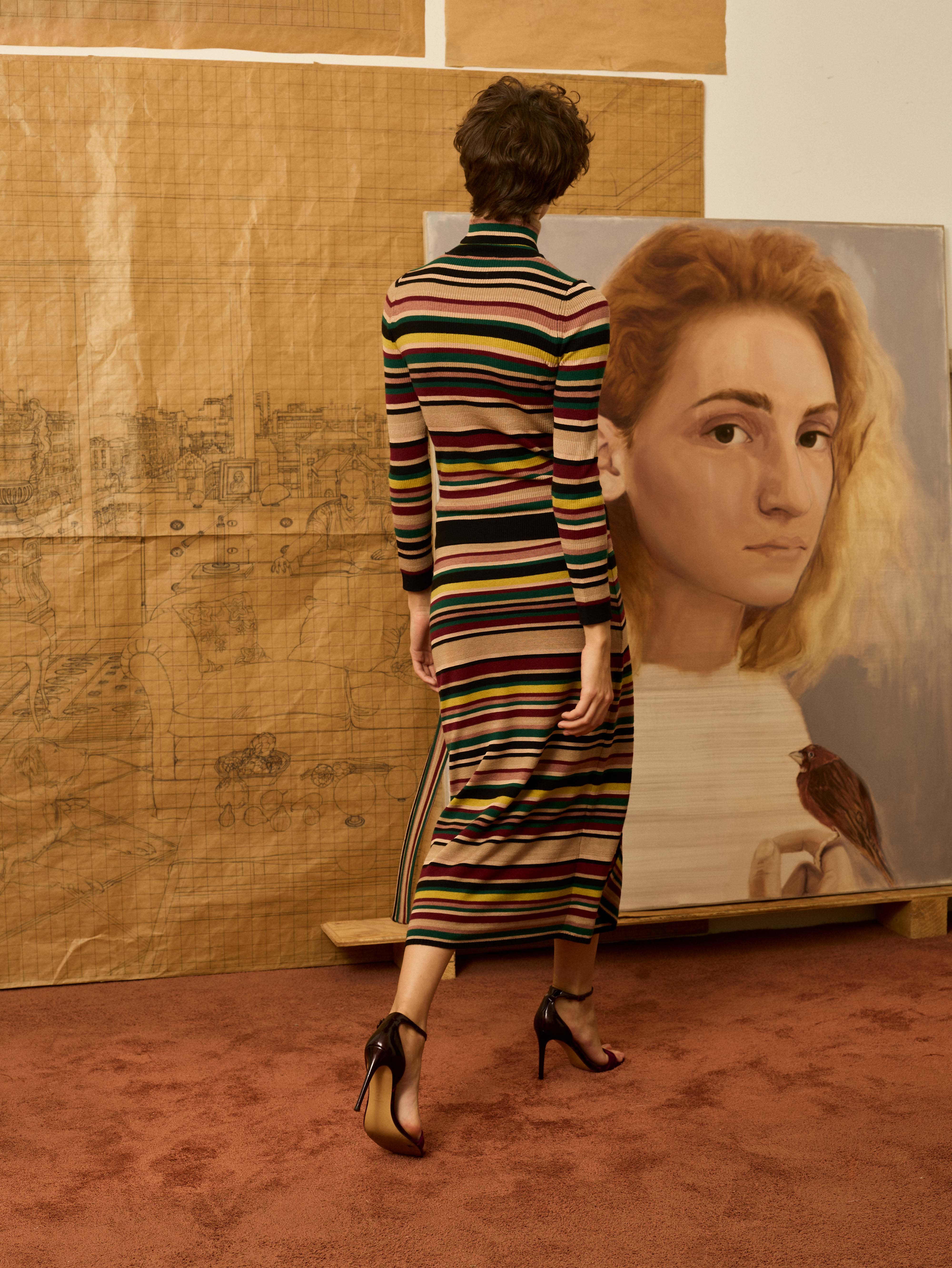 Falda pareo multirayas