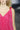 Vestido midi Is coming de tafeta fucsia