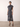 Vestido azul lunares con lentejuelas