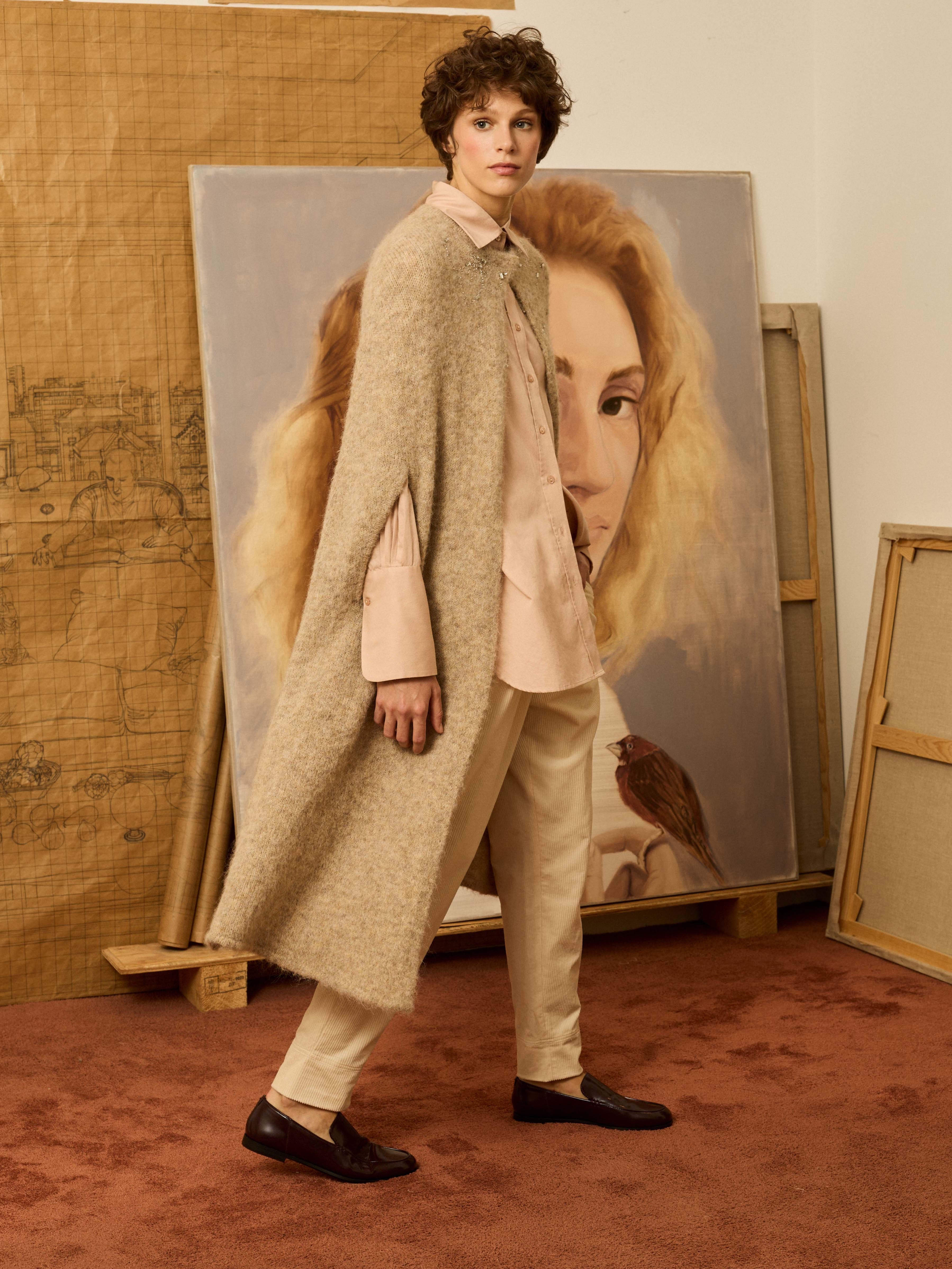 Camisa  masculina rosa con pedrería